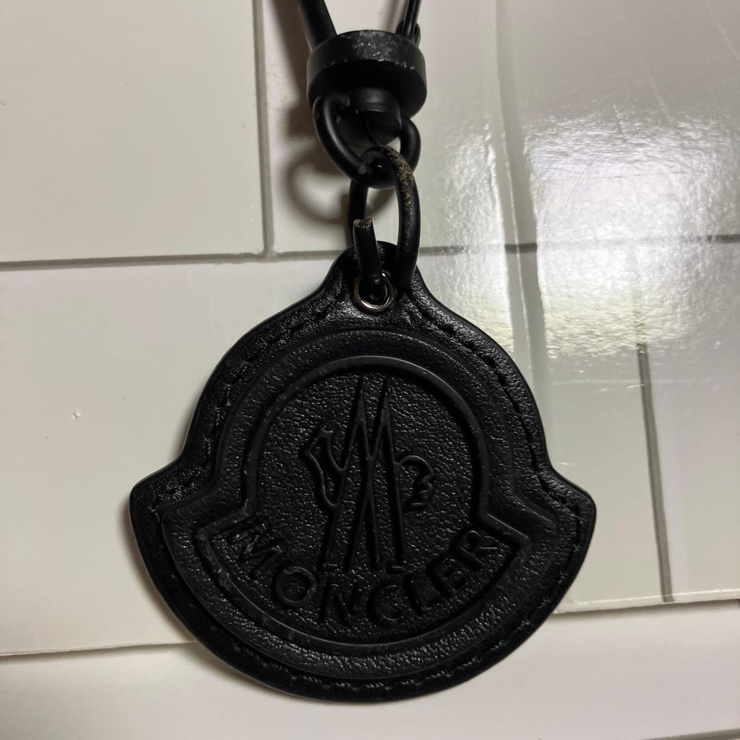 モンクレール　key holder MONCLER（モンクレール） キーホルダー バッグチャーム ロゴ レザー