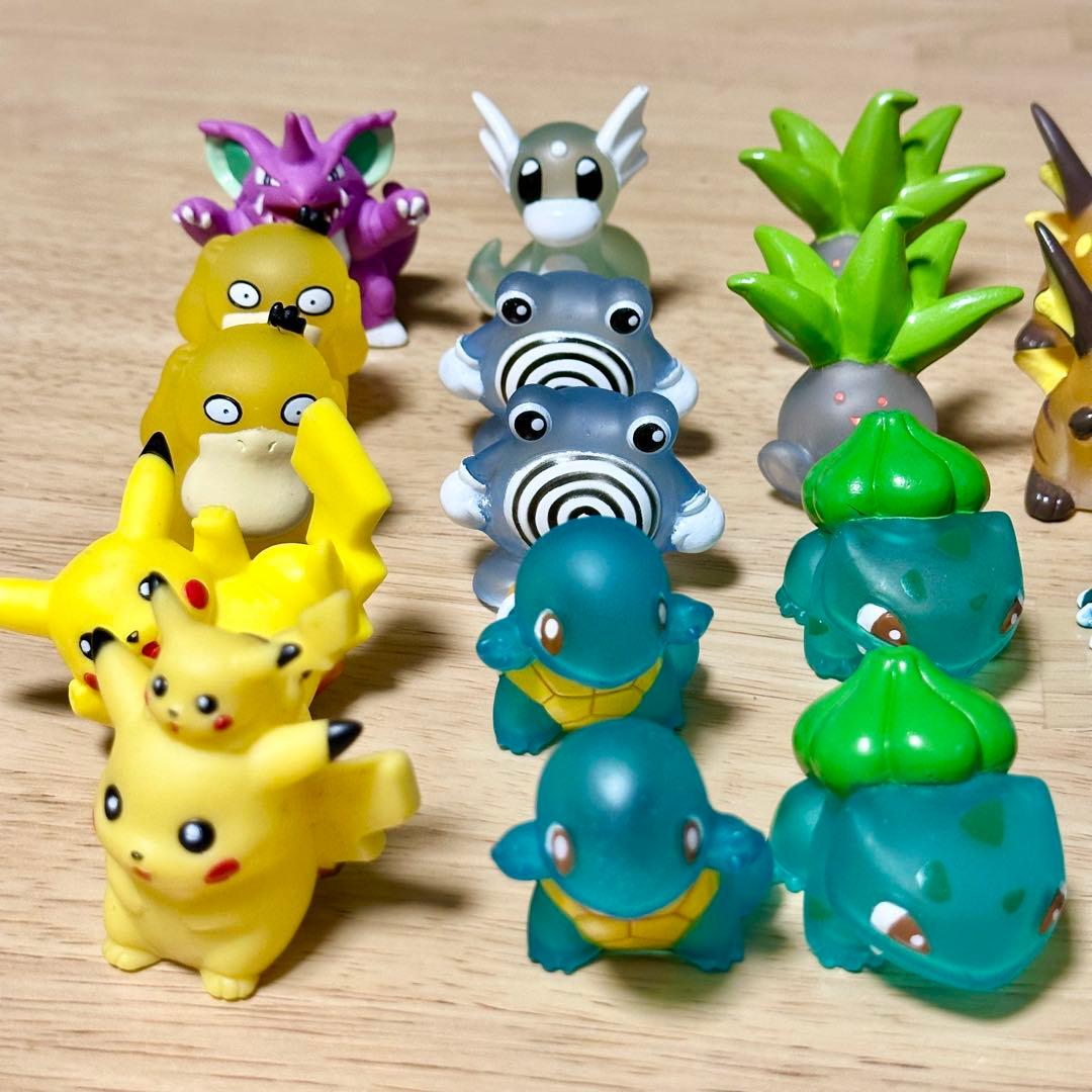 クリア23体】ポケモンキッズ 初代 指人形 フィギュア 27体セット
