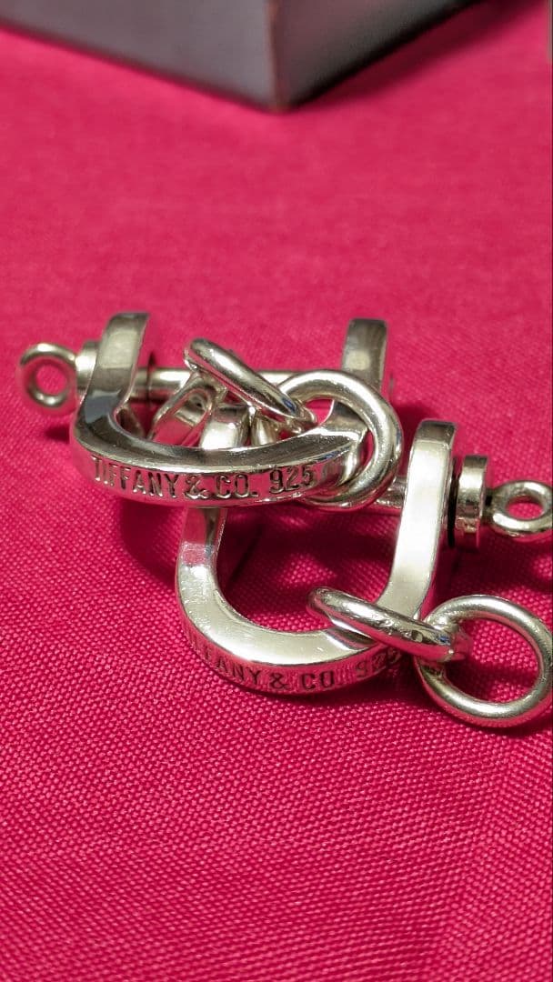 OLD TIFFANY オールドティファニー ダブルシャックル キーリング