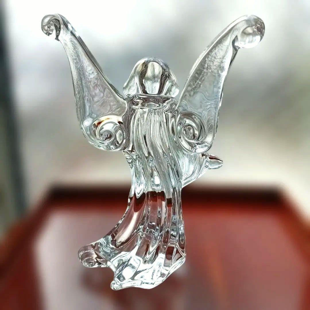 バカラ Baccarat 大天使立像 エンジェル 刻印有り 最高級クリスタル