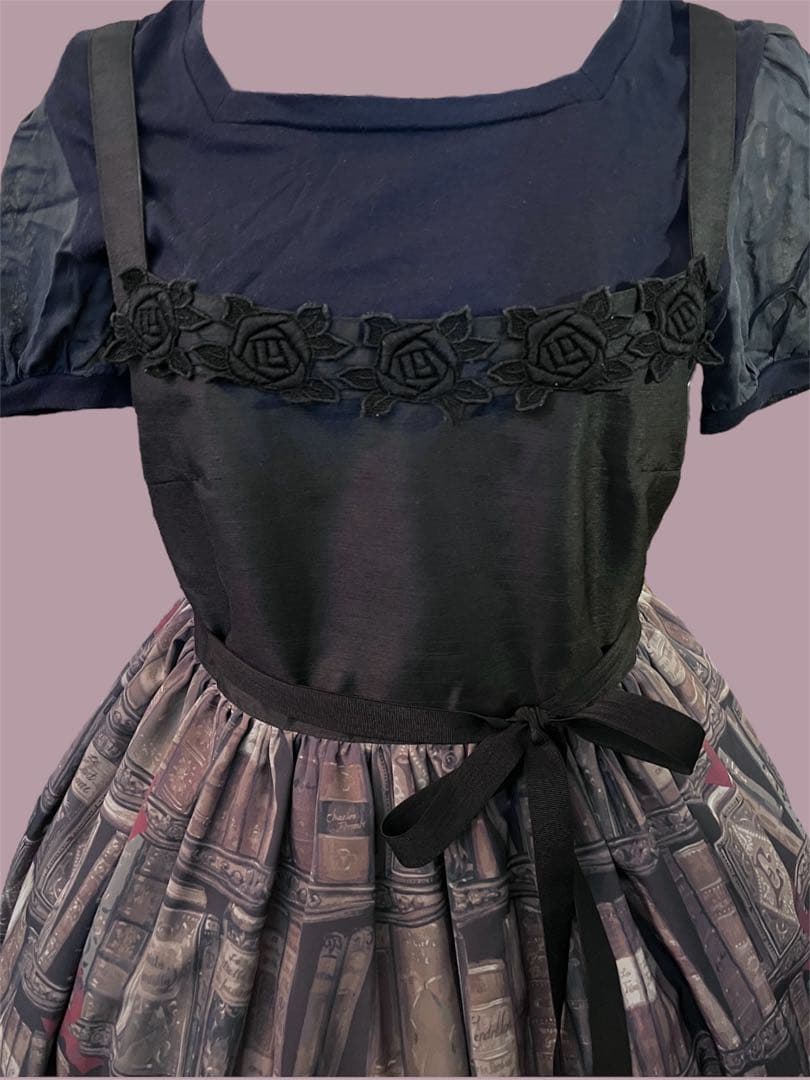 本柄ジャンパースカートEnchantlicEnchantilly - メルカリ