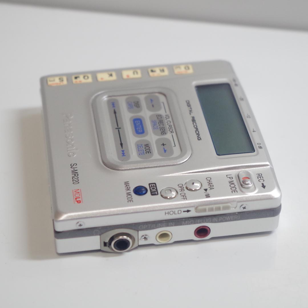 A4897 Panasonic SJ-MR220 ポータブルMDレコーダー - メルカリ