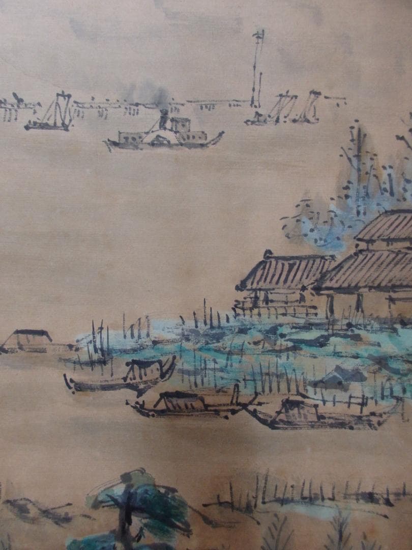 逸品 高橋五仙子『白山灘』明治大正昭和初期を描く新潟の風景画