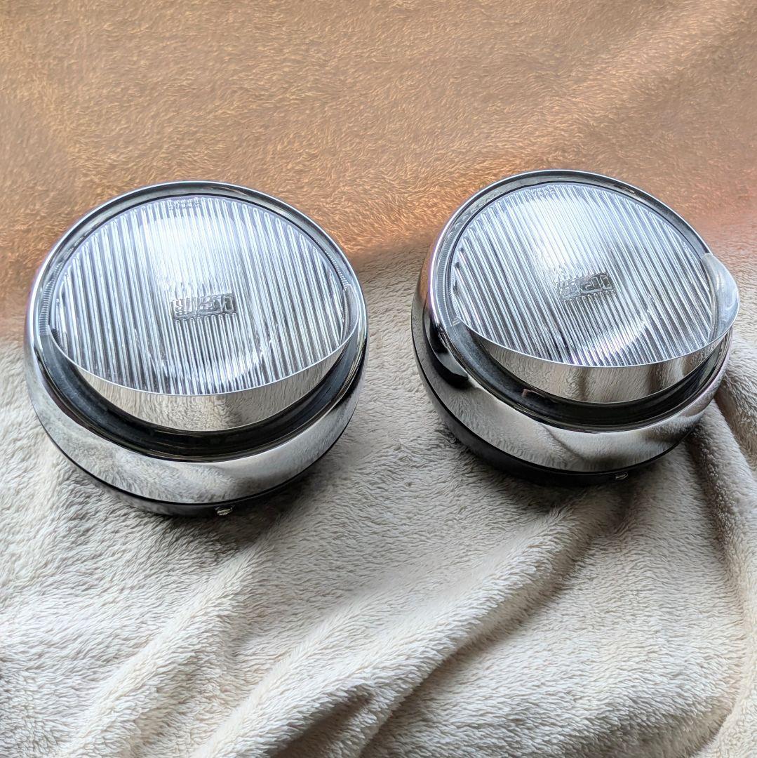 IPF 200Φ フォグ ランプ クリアレンズ ブラック バイザー付き 2個