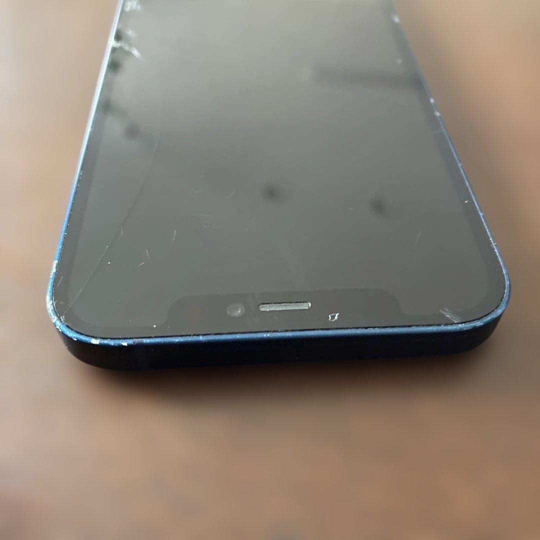 Apple iPhone12 本体 ブルー ヒビ割れ - メルカリ