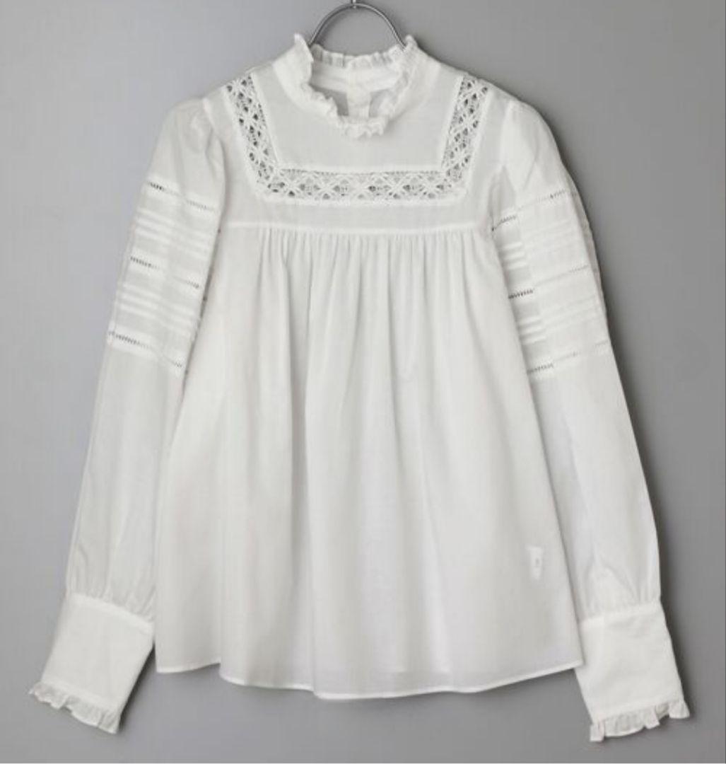 新品、未使用Bilitis dix-sept ans スタンドカラー ブラウス - メルカリ