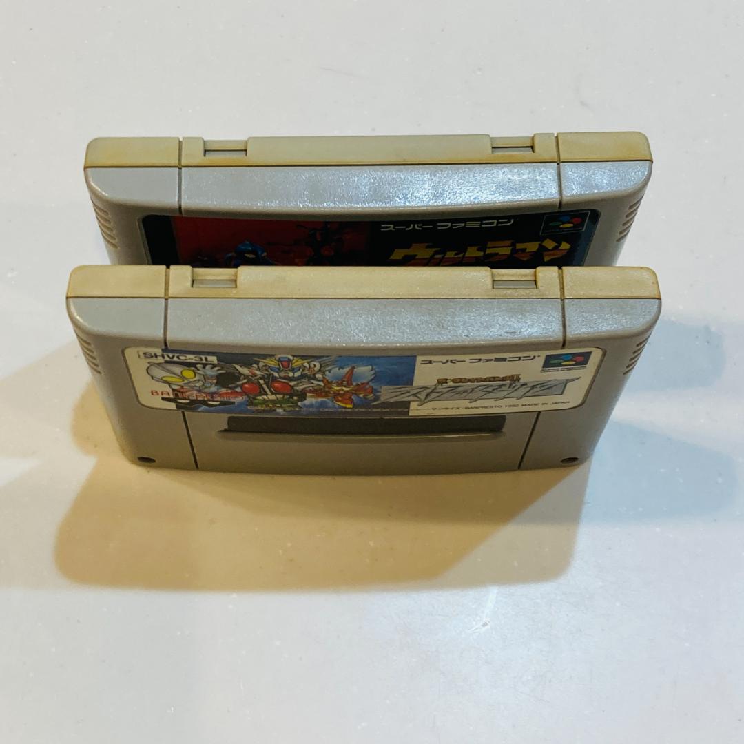 動作OK スーパーファミコン 2本セット 端子 本体拭き掃除 済み 601-3