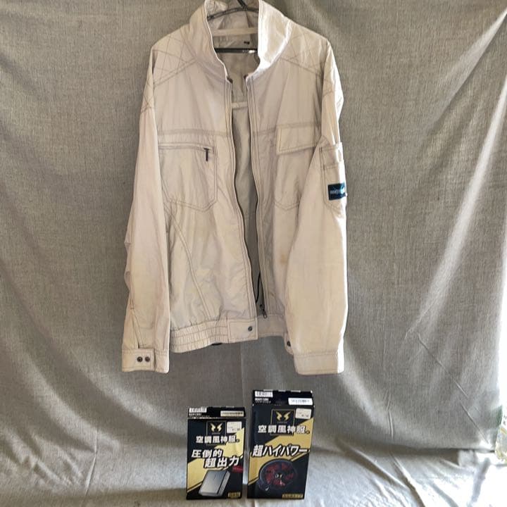 空調風神服 セット　バッテリー RD9190J　ハイパワーファン RD9110H サンエス RD9110H（ななめハイパワーファンセット）｜空調服・EFウェア