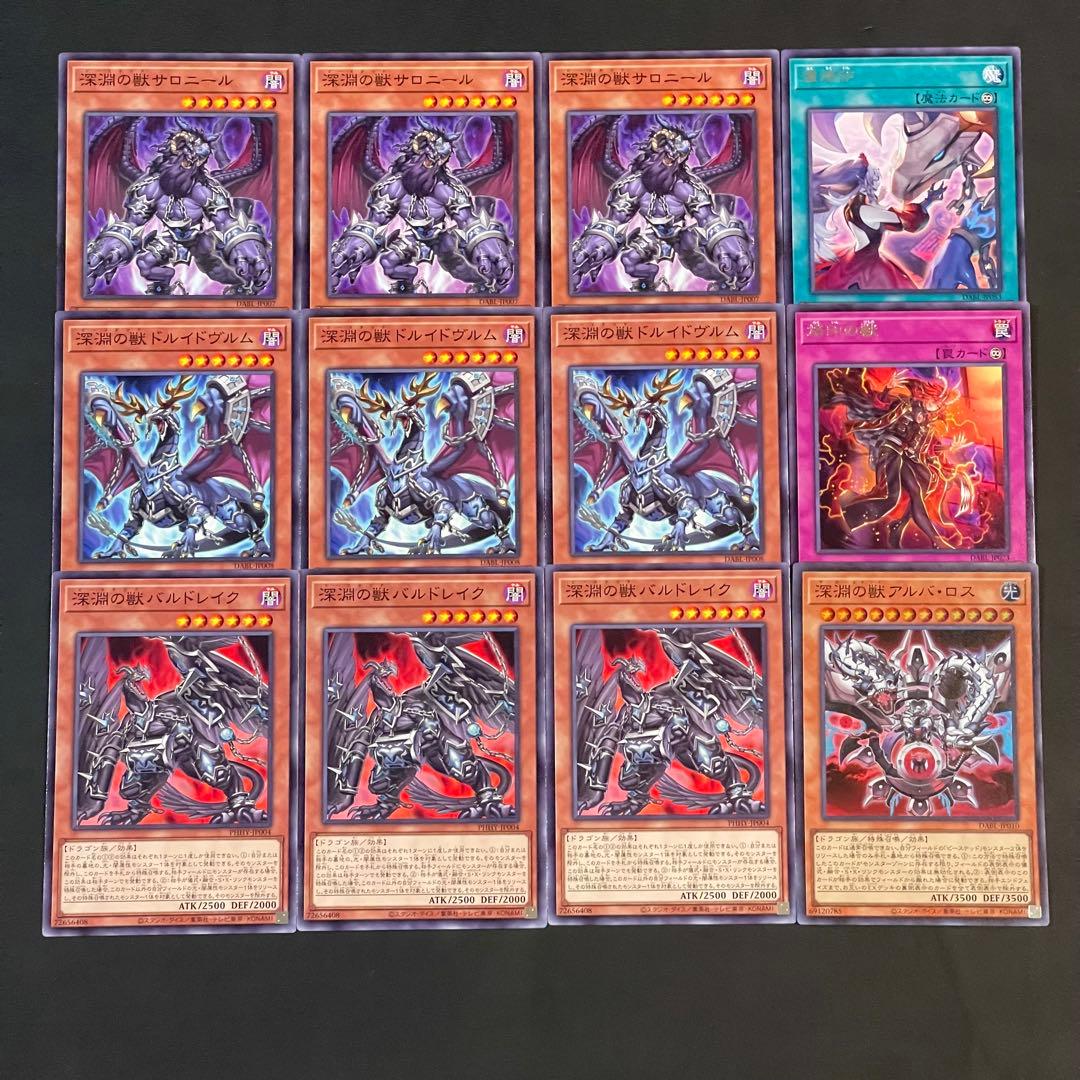 遊戯王 深淵の獣バルドレイク ドルイドヴルム サロニール 各3枚他b