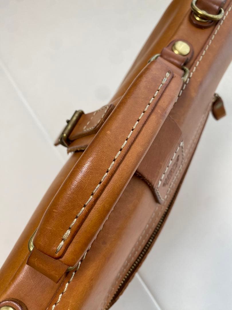 年末年始セール】HERZ ブラウン レザー 2way ショルダー