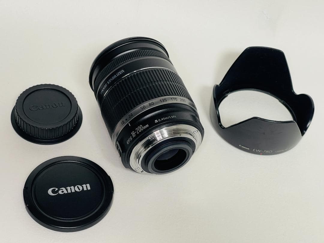 美品☘️Canon EF-S 18-200mm F3.5-5.6 IS キヤノン