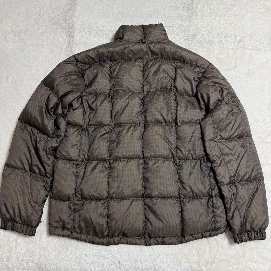 コロンビア00s puffy jacket メンズL茶ドローコードキルティング