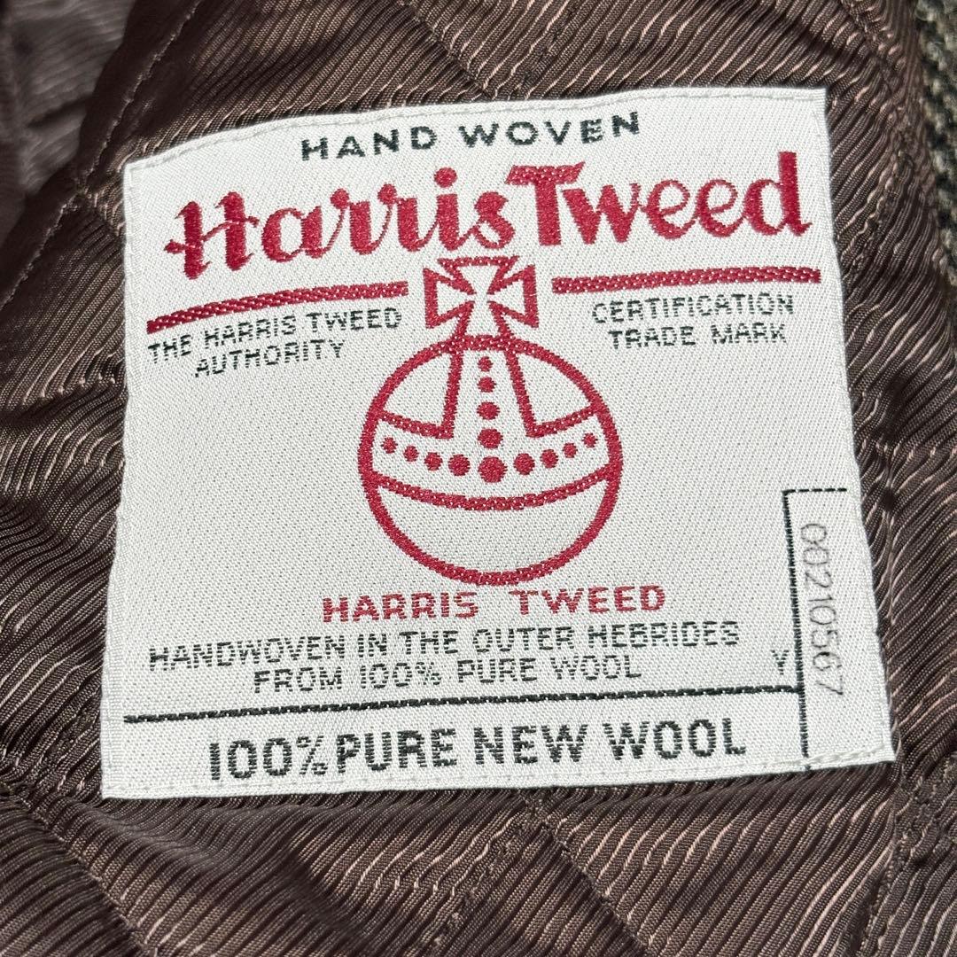 美品 スコッチハウス ハリスツイード ヘリンボーン ツイード ダッフル