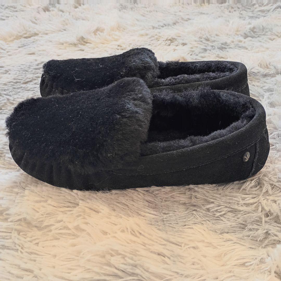 未使用品 EMU Australia エミュ ムートン モカシン 黒 ケアンズ - メルカリ