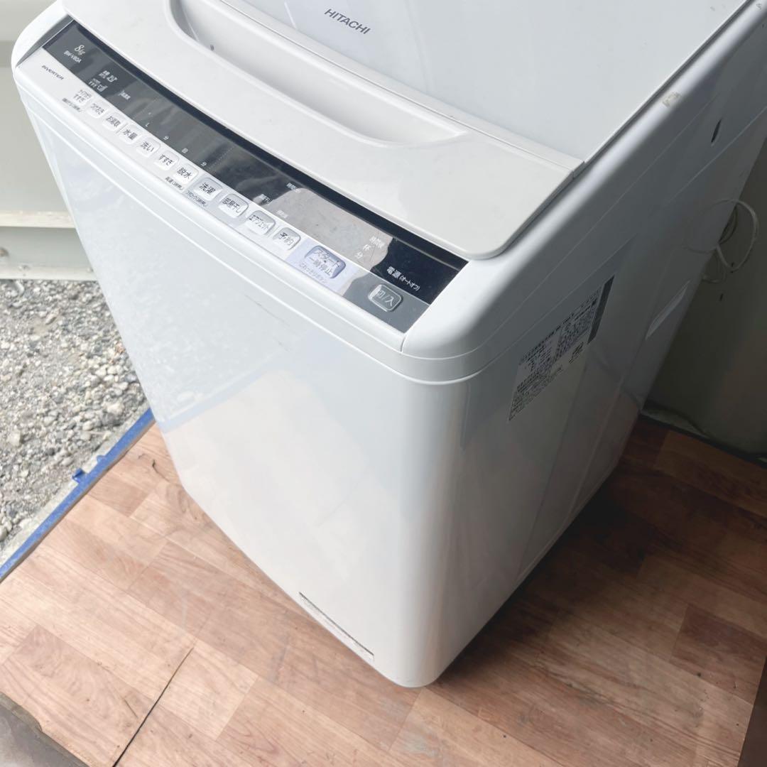 取付無料！完動品！高性能日立ビートウォッシュおしゃれホワイト8kg
