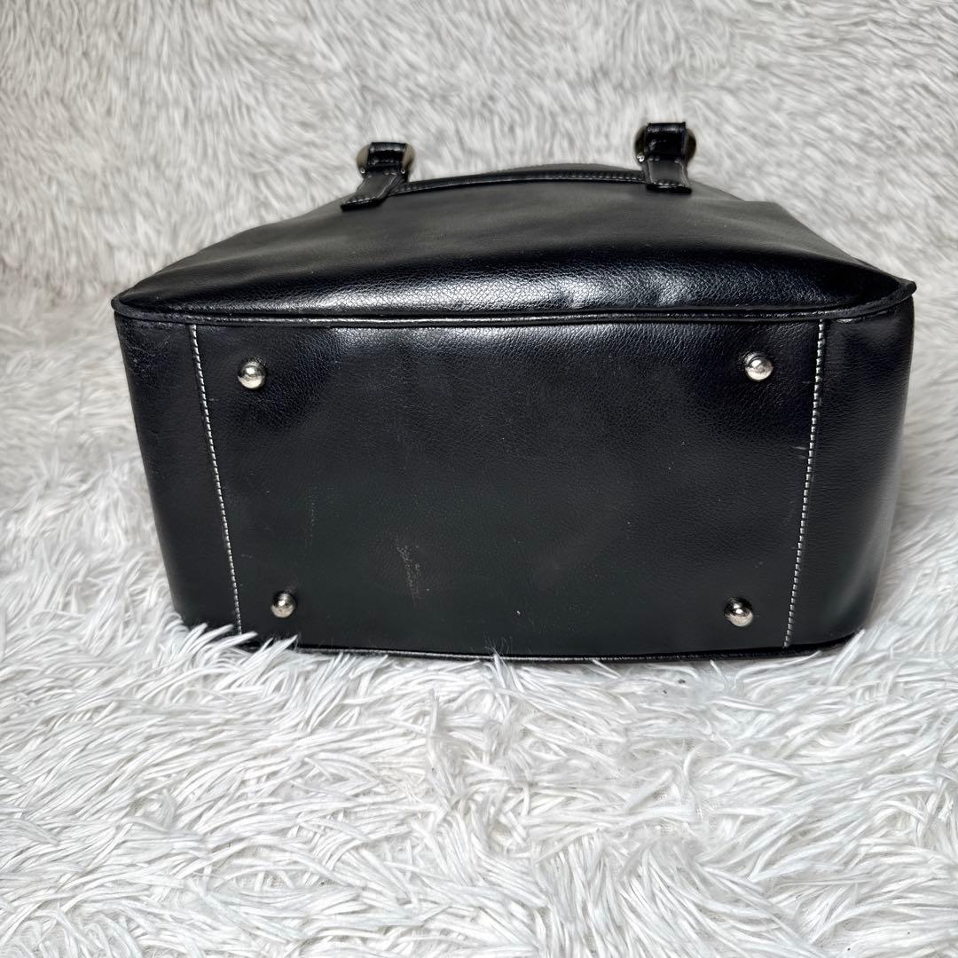 皇室御用達✨ハマノ 濱野 バッグインバック付き ハンドバッグ 牛革