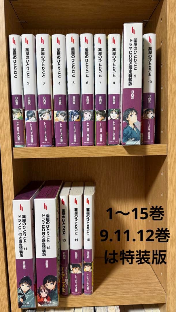 薬屋のひとりごと 小説 1〜15巻セット 9巻 11巻 12巻 特装版 薬屋のひとりごと 1-15巻セット |本 | 通販 | Amazon