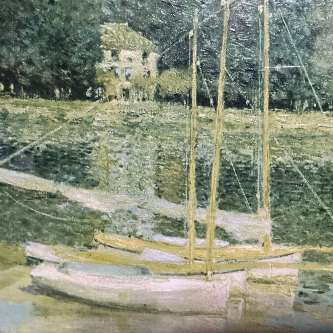 作者 Claude Monet （クラウド モネ） 油彩画 ボート 1874年 - メルカリ