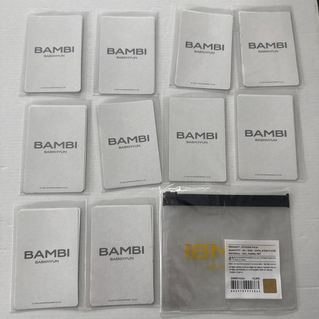 EXO ベッキョン ステッカー トレカ BAMBI - メルカリ