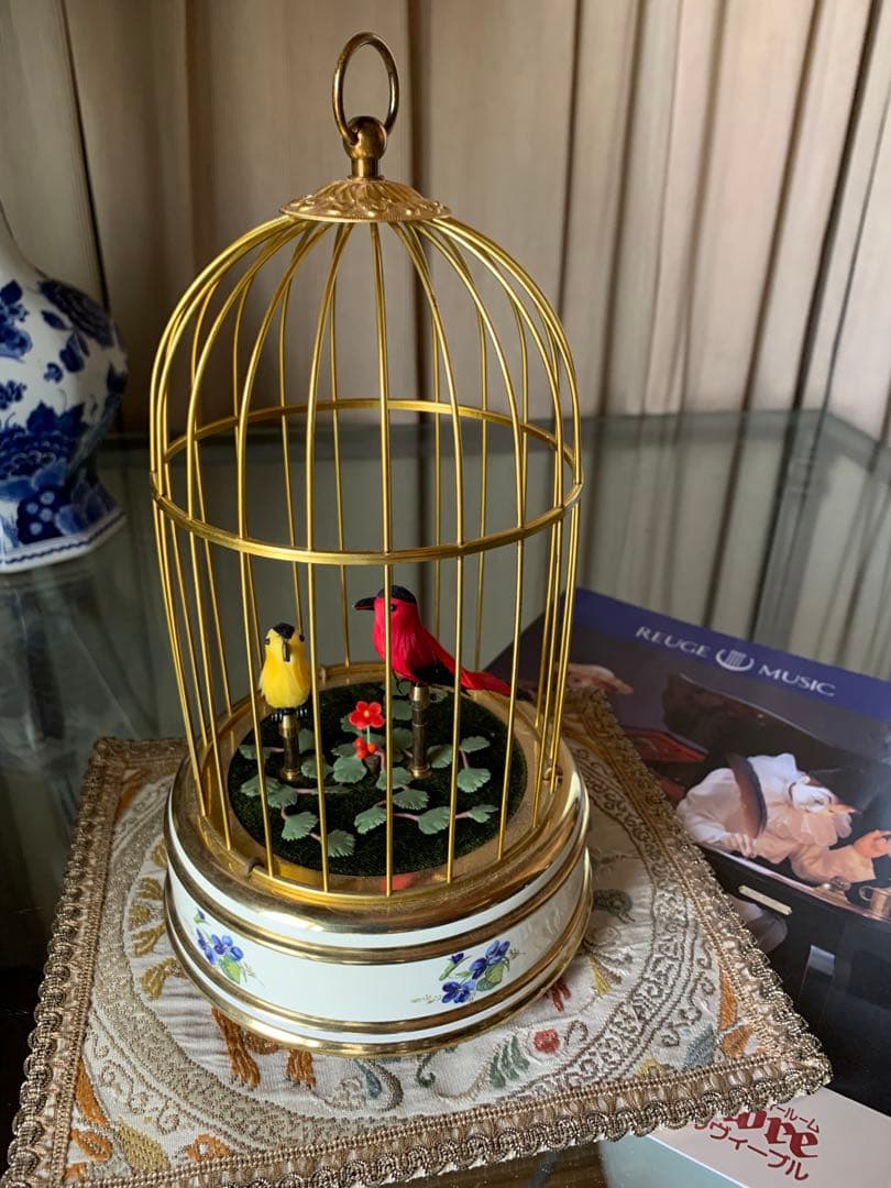 リュージュ　鳥かごシンギングバード2羽 リュージュ 鳥かごシンギングバード2羽