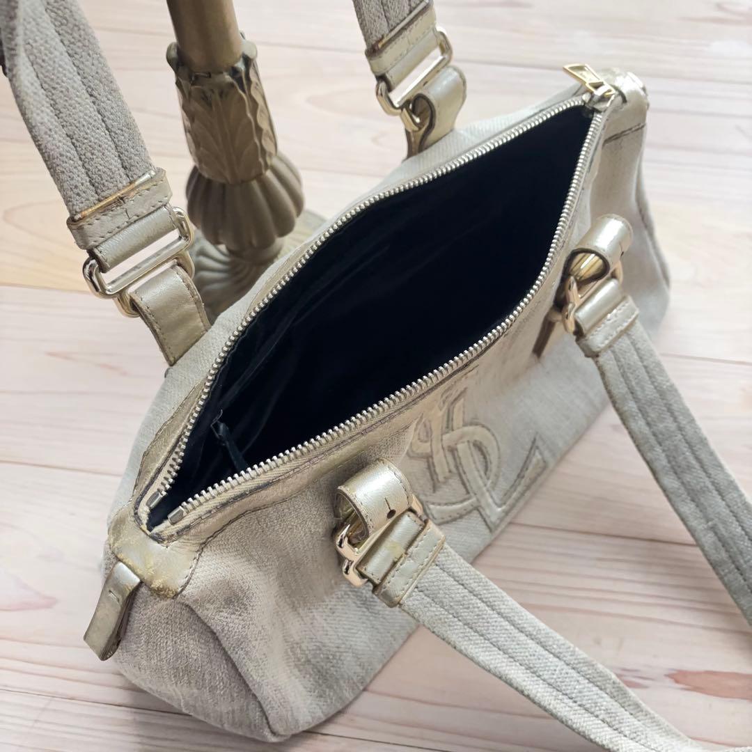 イブサンローラン】ヴィンテージ カハラ ミニボストン ハンドバッグ