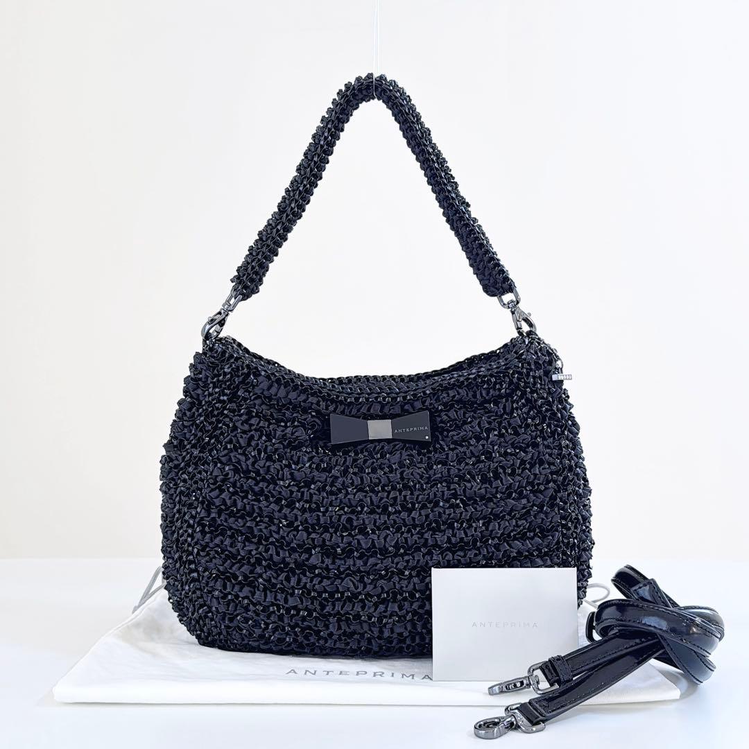 アンテプリマ クリスタッロフィオッコ 3WAYショルダーバッグ エナメル