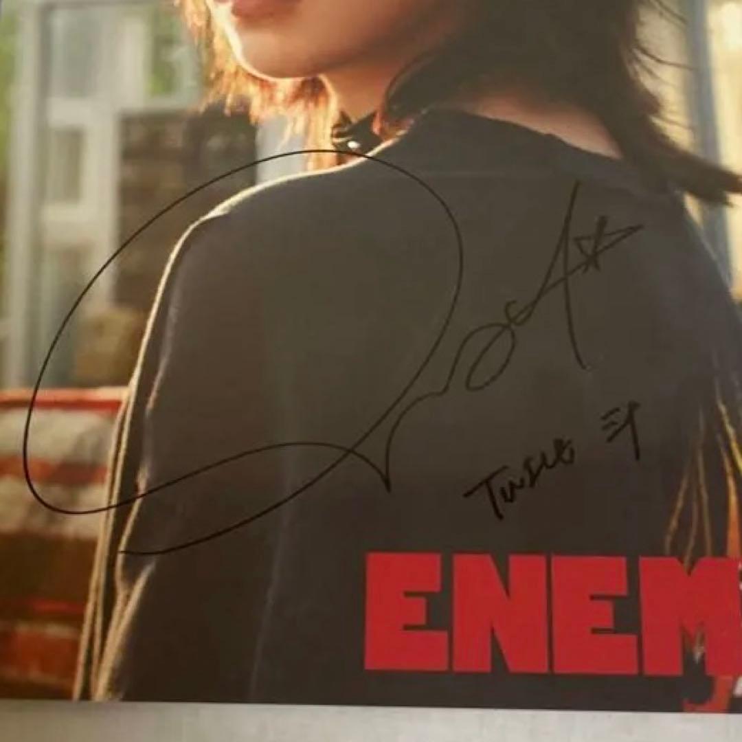 TWICE ミナ MINA 直筆サイン ENEMY - メルカリ