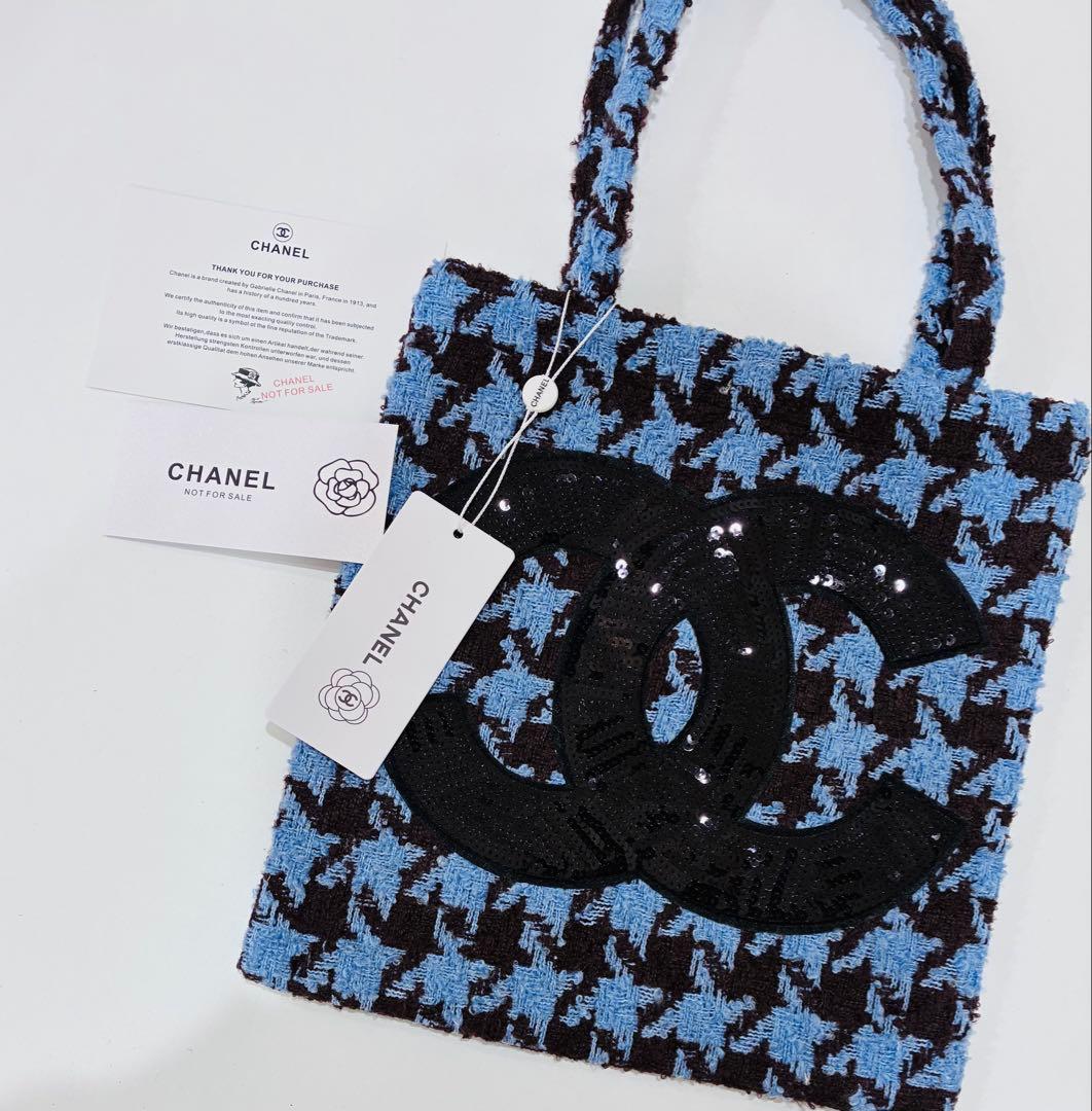 ア*寺様 CHANEL トートバッグ シャネルノベルティ ニット ハンドバッグ