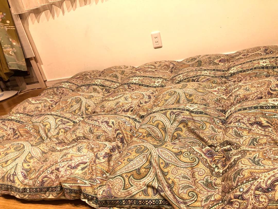 大阪西川 超長綿100% グースダウン93% 手摘み 1.2k 一層 日本製 緑