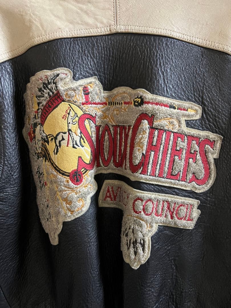 AVIREXアビレックスSioux Chiefs レザー ジャケット - メルカリ