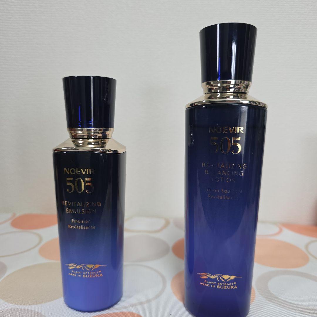 ノエビア 505 スキンローション未使用に近い・ミルクローション残量6割 ノエビア 505 スキンローション未使用に近い・ミルクローション残量6割