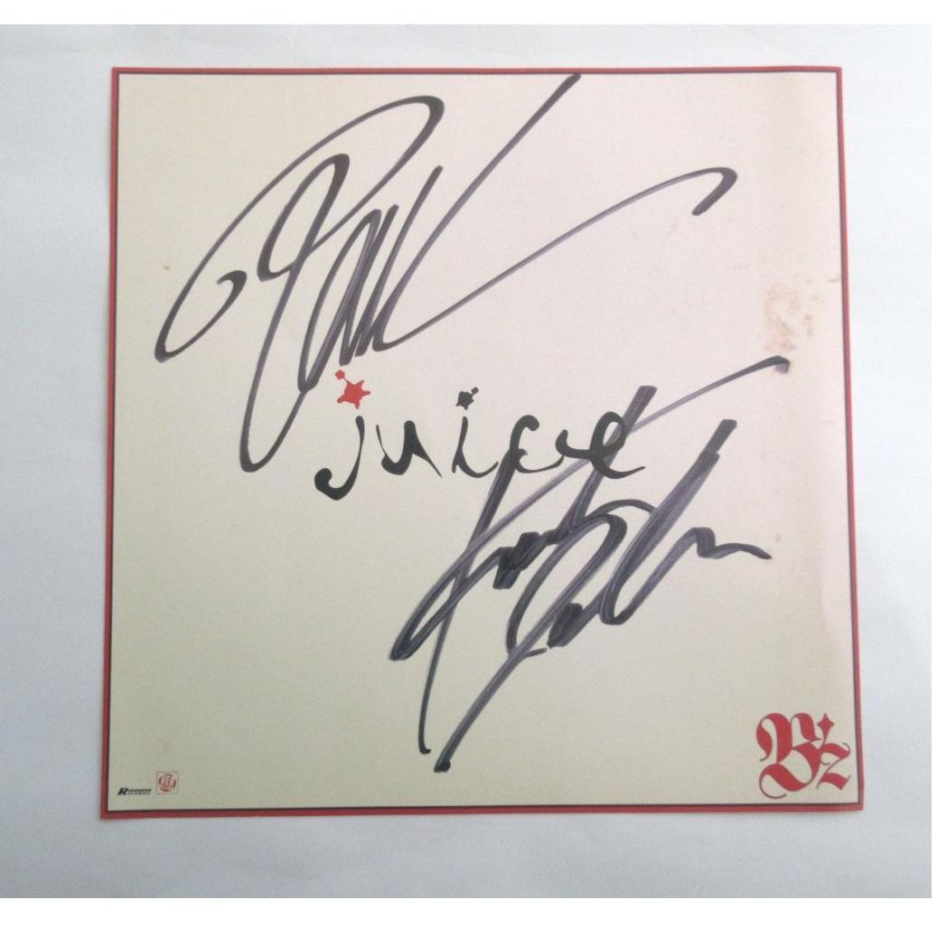 B'z 2000 juice 直筆サイン色紙 稲葉浩志 松本孝弘 - メルカリ