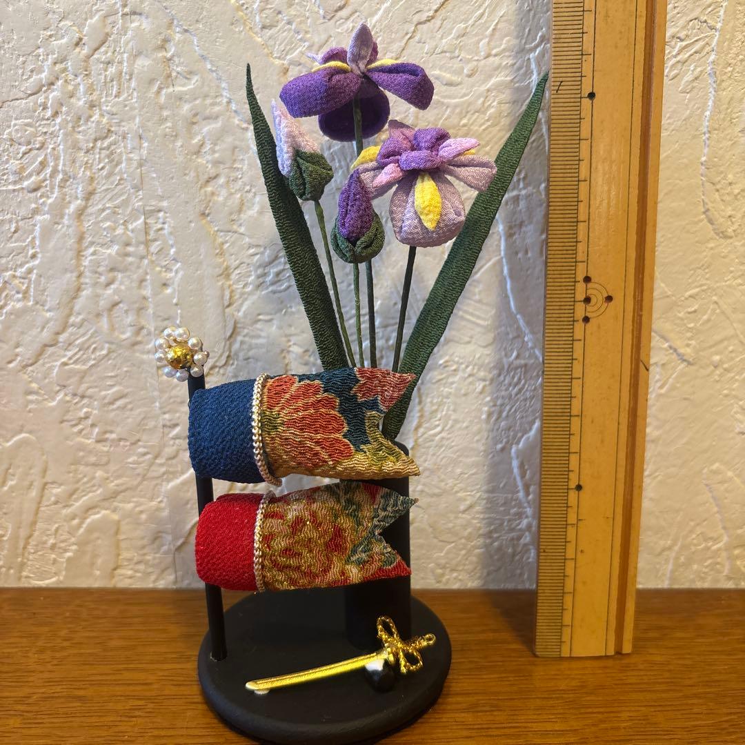 つまみ細工＊ちりめん細工＊鯉のぼりと花菖蒲＊端午の節句 - メルカリ