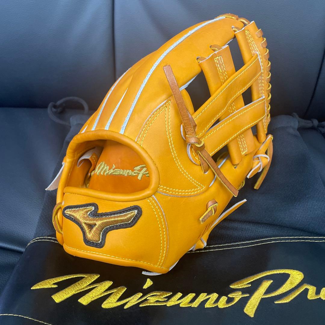 ミズノプロ　硬式グローブ　HAGA JAPAN 限定 ミズノプロ 硬式 グラブ HAGA JAPAN 波賀 内野 ミズノ mizuno