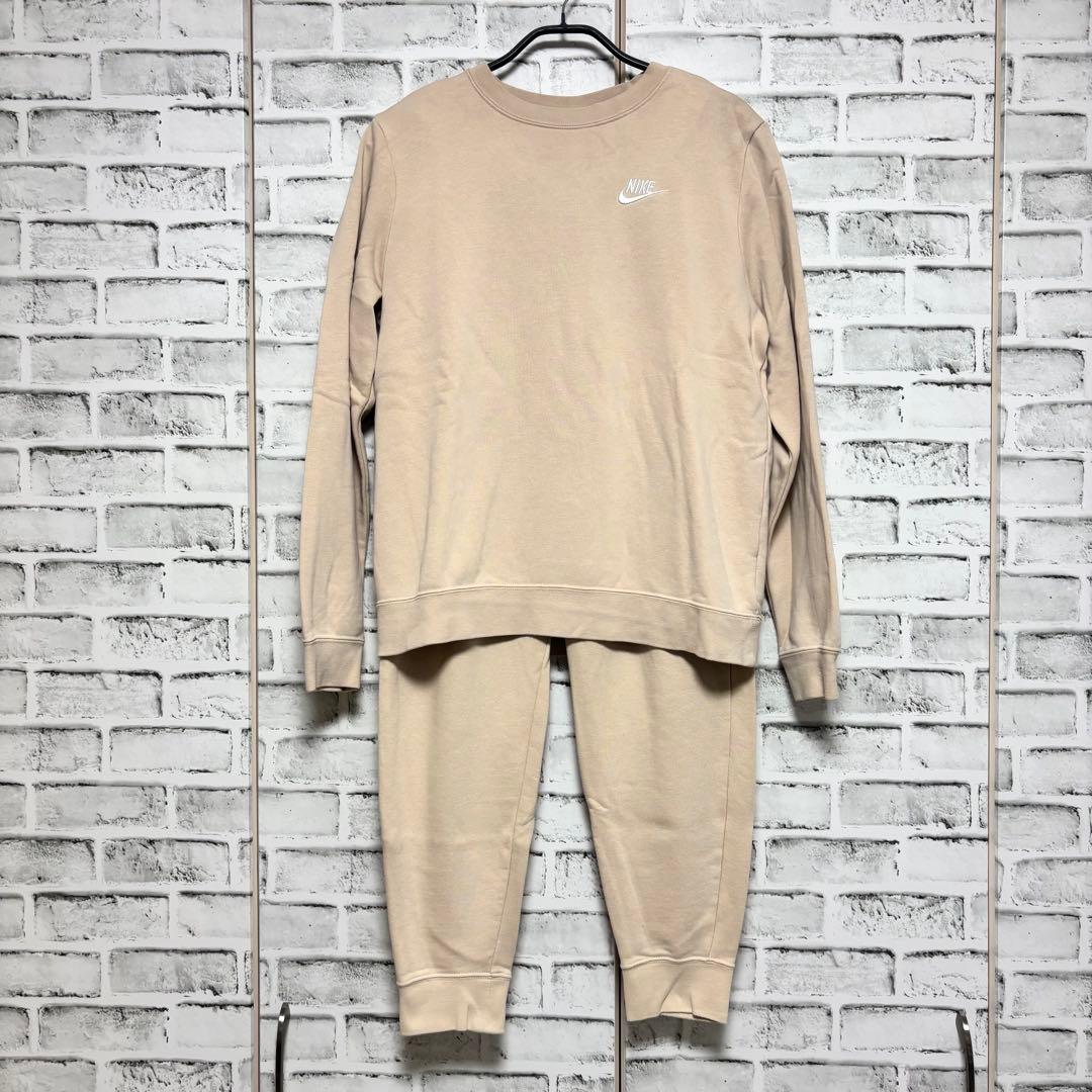 NIKE ナイキ セットアップ スウェット 部屋着 ベージュ Mサイズ - メルカリ