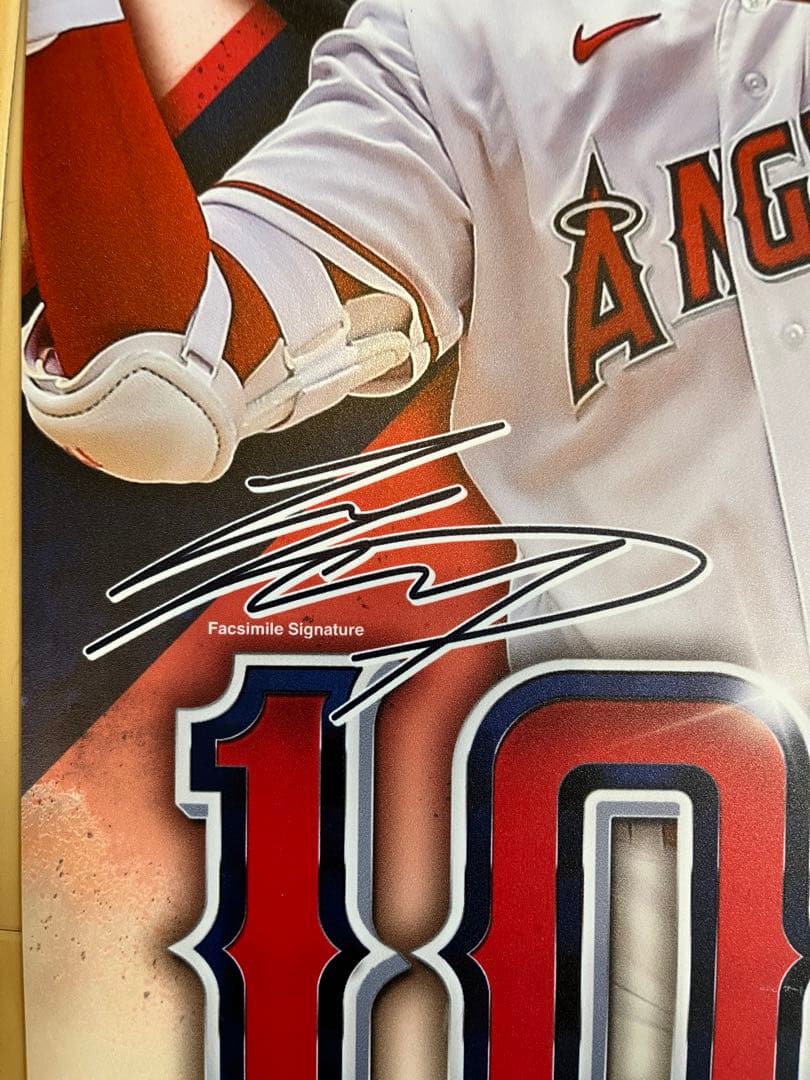 大谷翔平 100号ホームラン記念プレート ロサンゼルス・エンゼルス公式