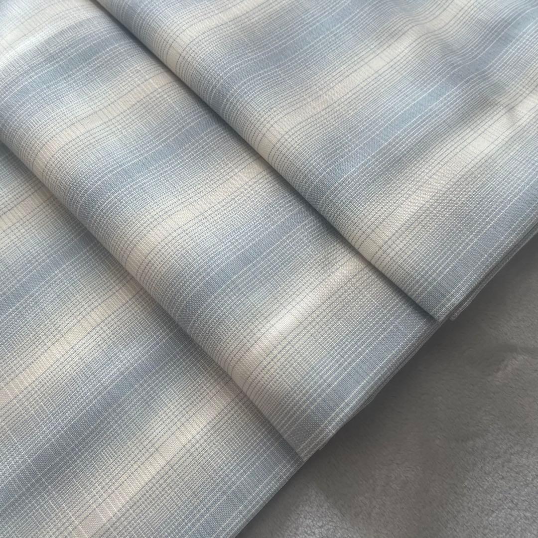 《美品》さく研究所 単衣 ウール 着物 SAKU Laboratory 格子