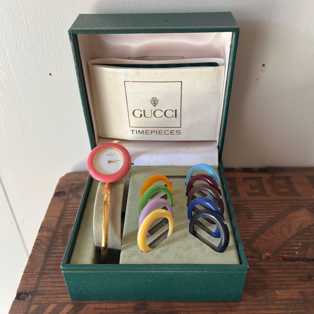 GUCCI グッチ　チェンジベゼル GUCCI グッチチェンジベゼル腕時計 交換用ベゼル付き GUCCI チェンジ