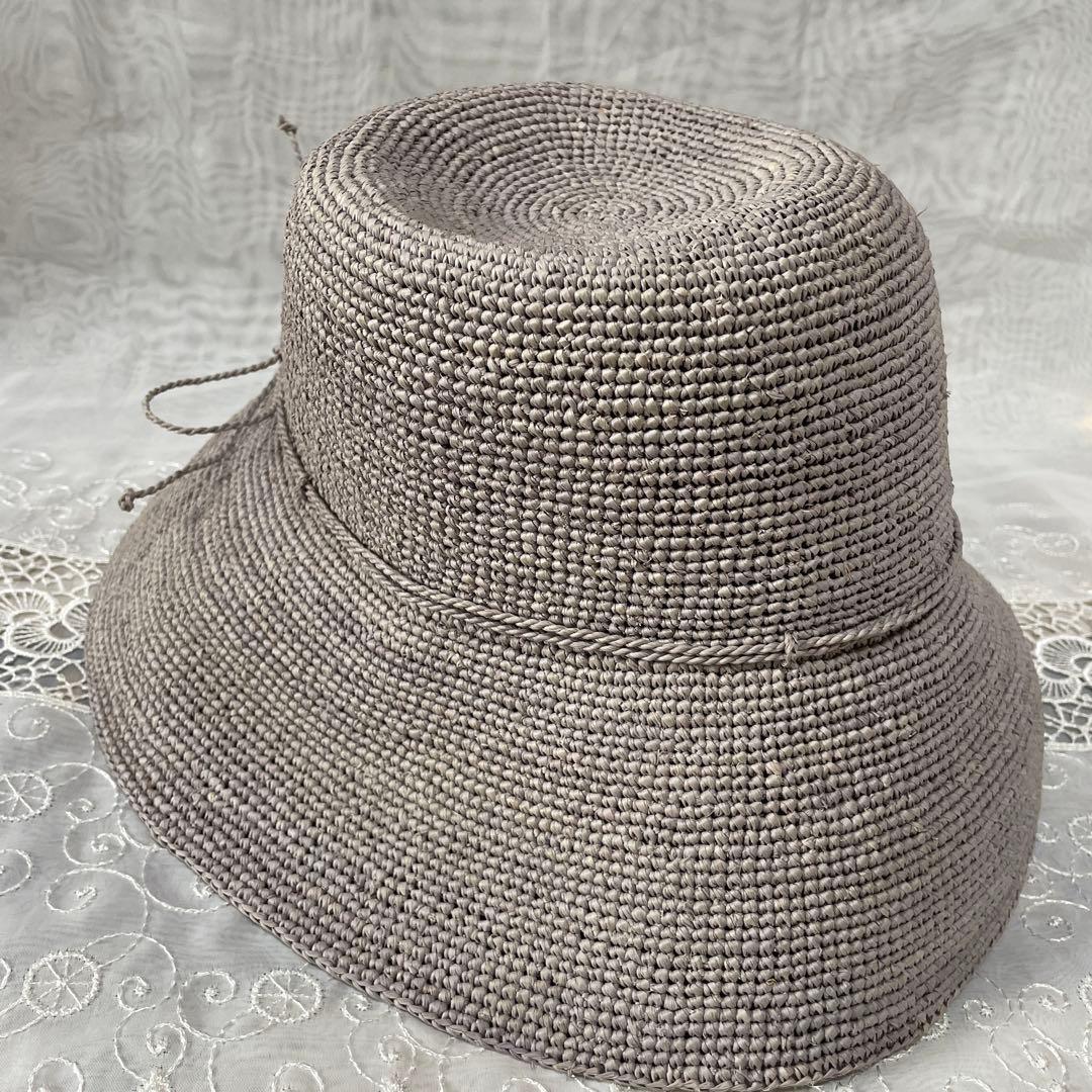 HELEN KAMINSKI ヘレンカミンスキー グレー 紫グレー 麦わら帽子