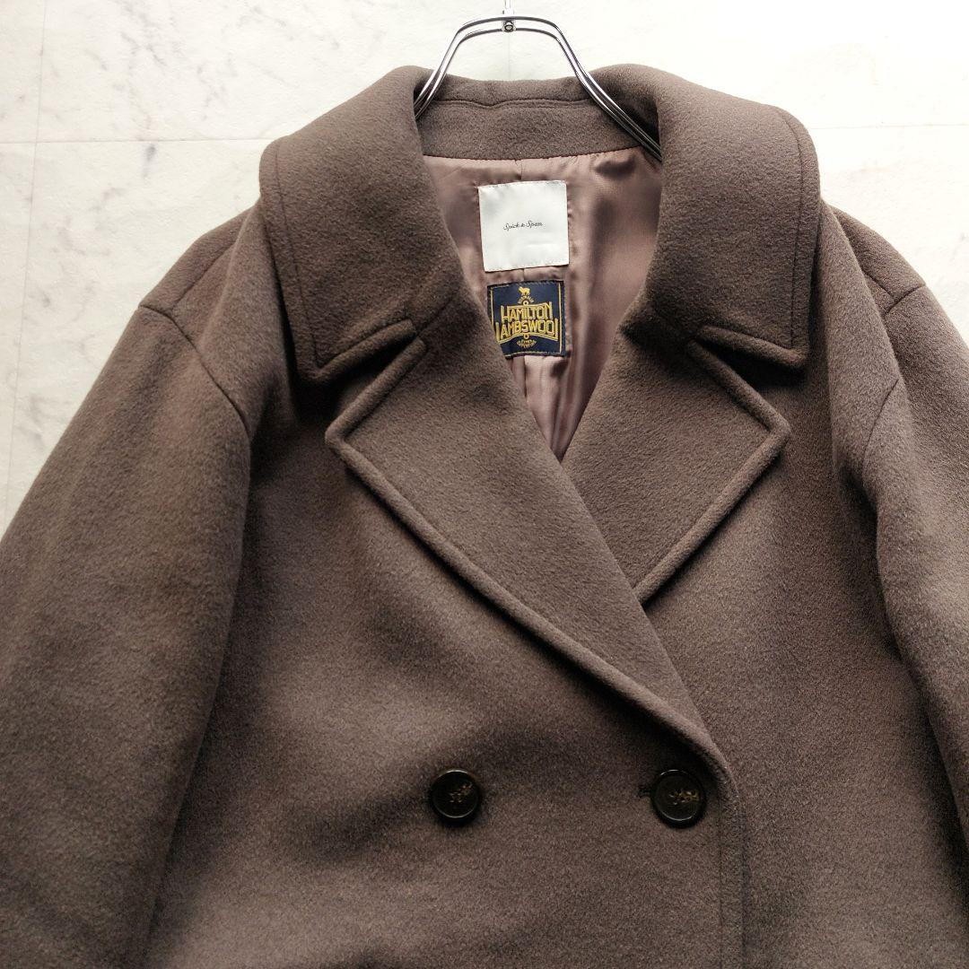 Spick&Span ハミルトンウール テーラードカラーショートコート 36