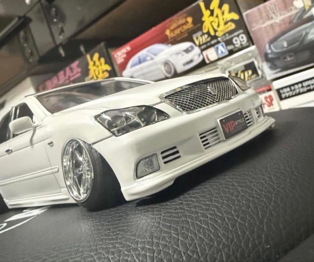 アオシマ GRS182 クラウン アスリート 深リム仕様 - メルカリ