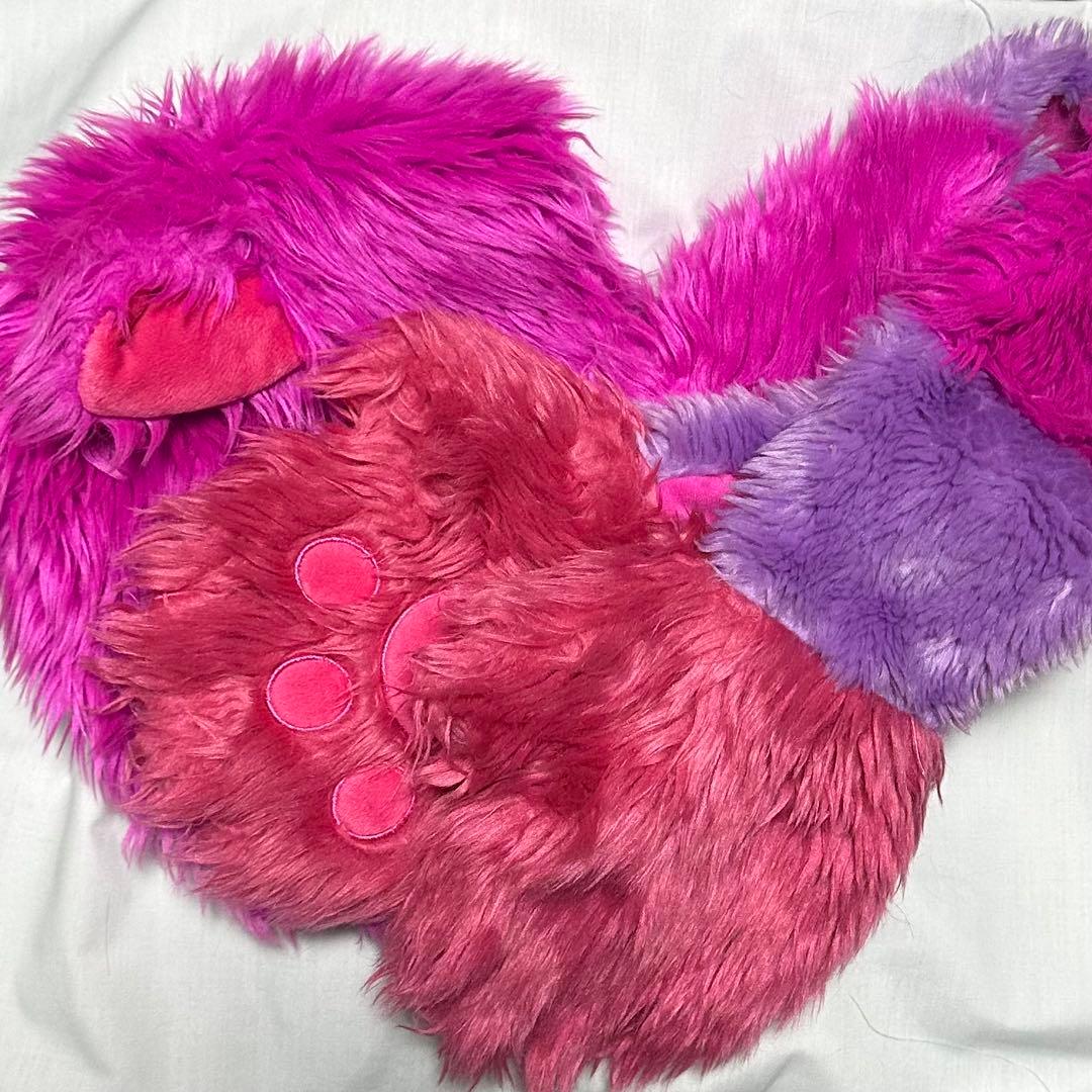 チェシャ猫 マフラーキャップ チェシャ猫 マフラーキャップ ファンキャップ ディズニー チシャ猫