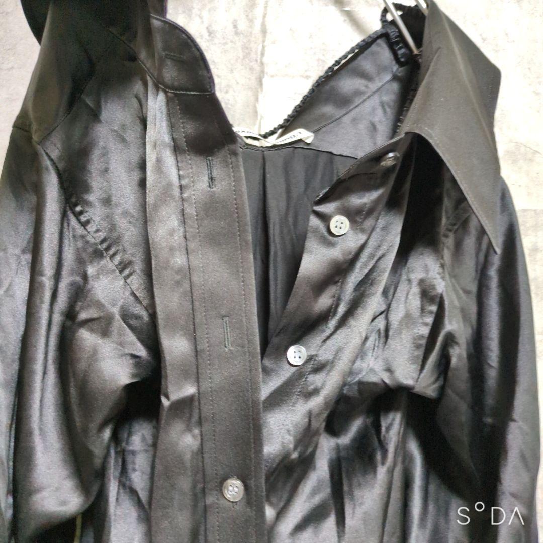 レア【アレキサンダーワン】シャツワンピース シルク オフショルダー