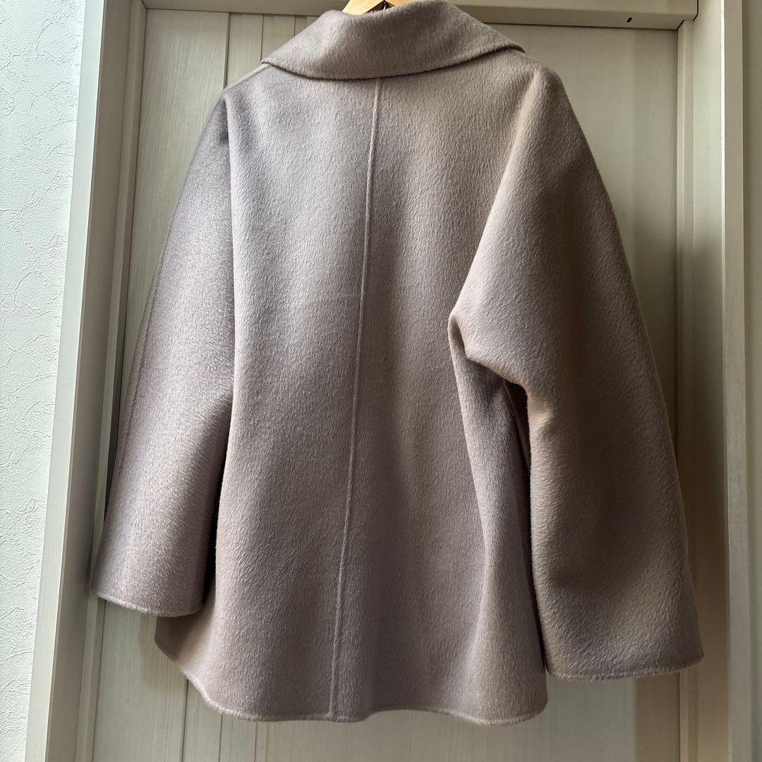 NOBLE ノーブル 2025今季新作 キャメルミックスリバージップコート 38