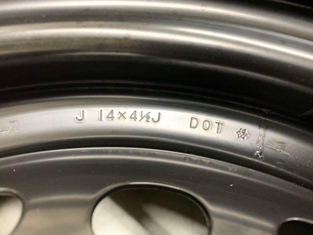 新車外し★N-BOX　N-ワゴン　14×4.5J　4H100　＋40　4本価格