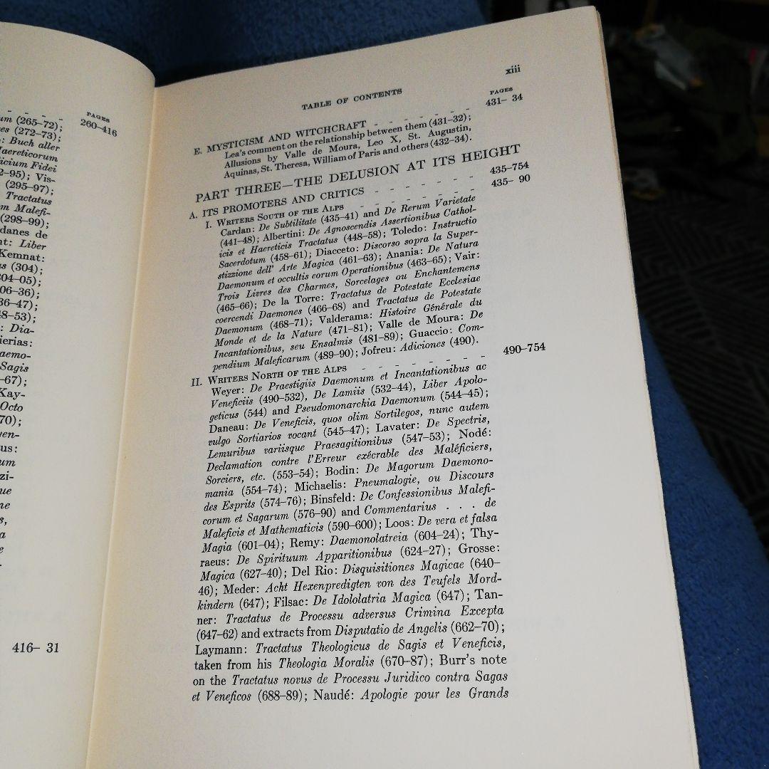 洋書 Materials Toward History Witchcraft -Lea