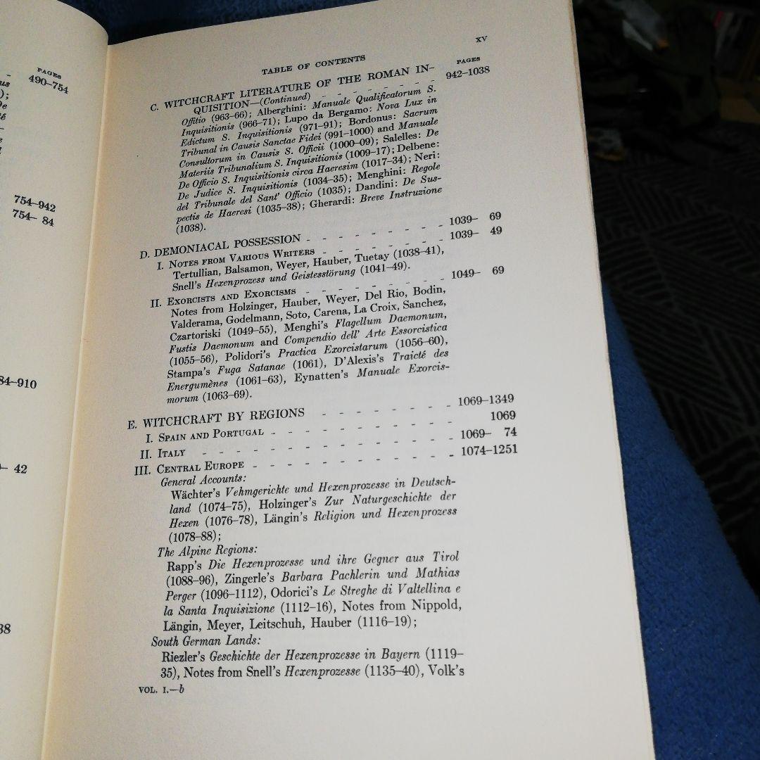 洋書 Materials Toward History Witchcraft -Lea