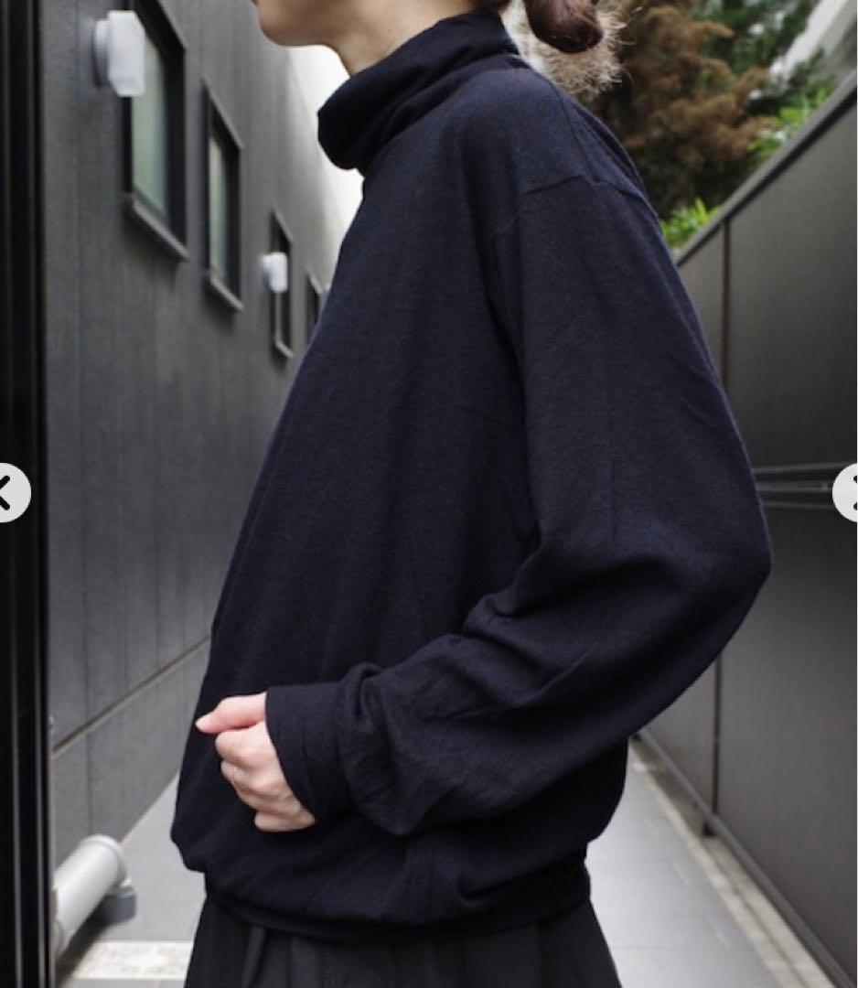 COMOLI ウール天竺 長袖タートルネック サイズ3 COMOLI (コモリ) ウール天竺 長袖タートルネック