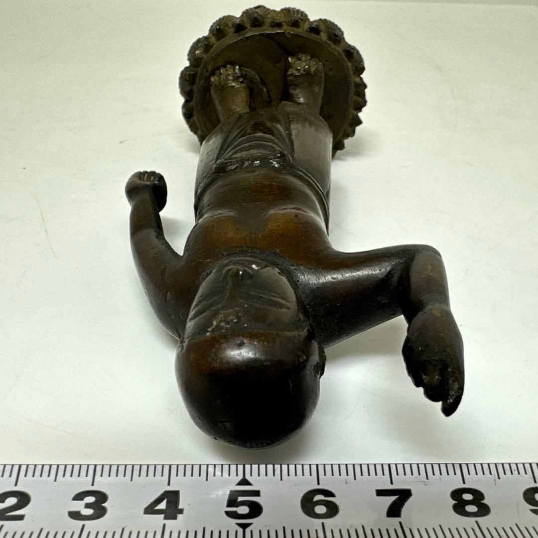 古銅 誕生仏 タカサ 重さ約357g/高さ約14.2cm 東R8-0224① - メルカリ