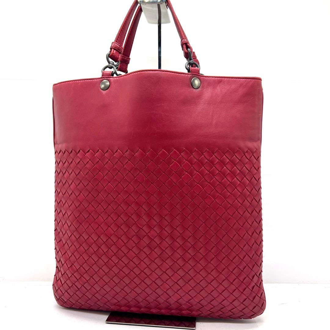 【美品】ボッテガヴェネタ トートバッグ イントレチャート A4収納可 ボッテガヴェネタ BOTTEGA VENETA トートバッグ 肩掛け A4可 イントレ